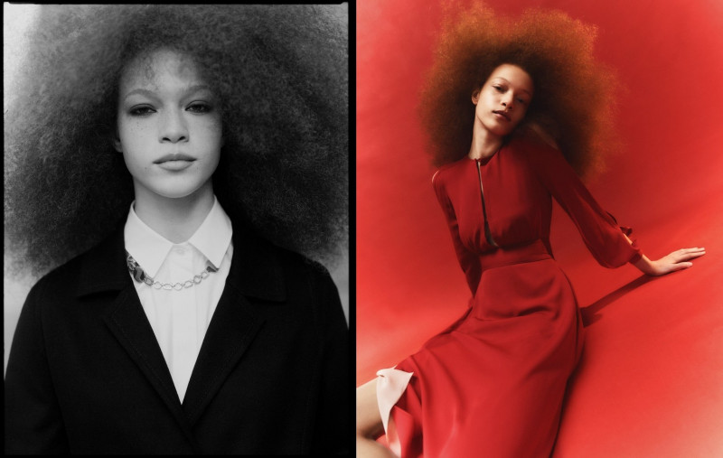 Tianna St. Louis featured in  the Ports 1961 lookbook for Pre-Fall 2021
