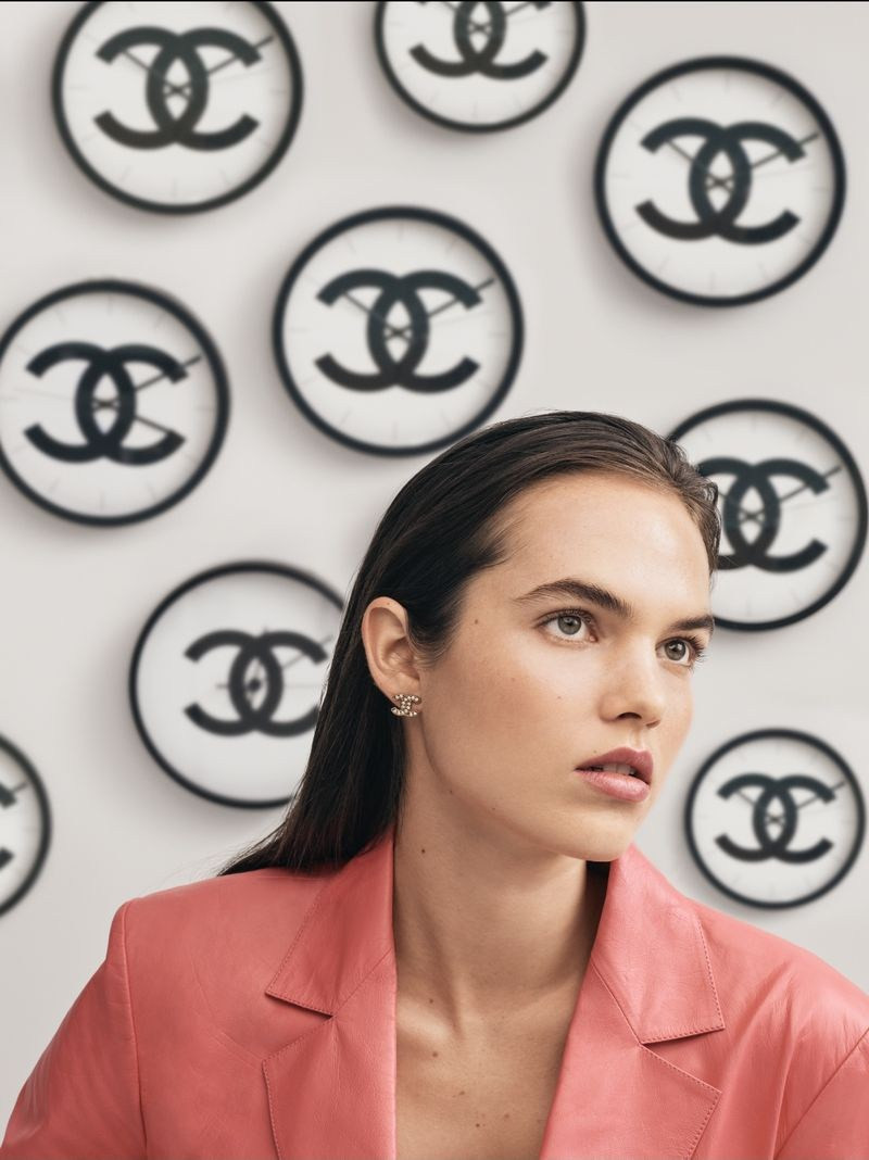 Lily Stewart featured in  the Chanel Beauty Mademoiselle Does It All advertisement for Spring/Summer 2021