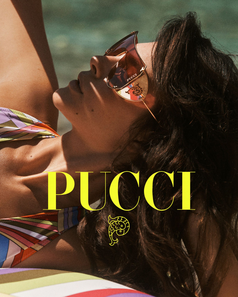 Vittoria Ceretti featured in  the Pucci advertisement for Spring/Summer 2022