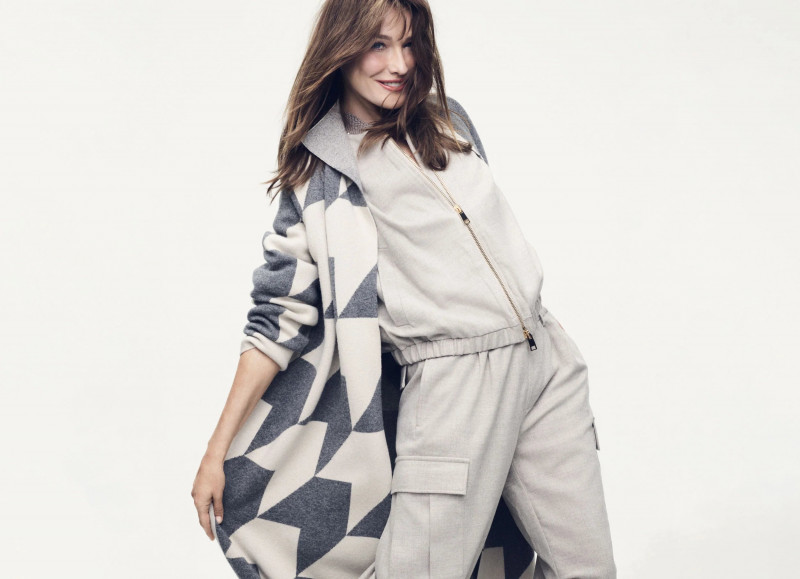 Carla Bruni featured in  the Lorena Antoniazzi advertisement for Autumn/Winter 2023