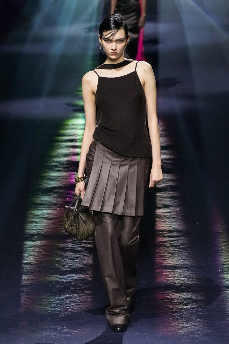 Sofia Steinberg featured in  the Fendi fashion show for Autumn/Winter 2023