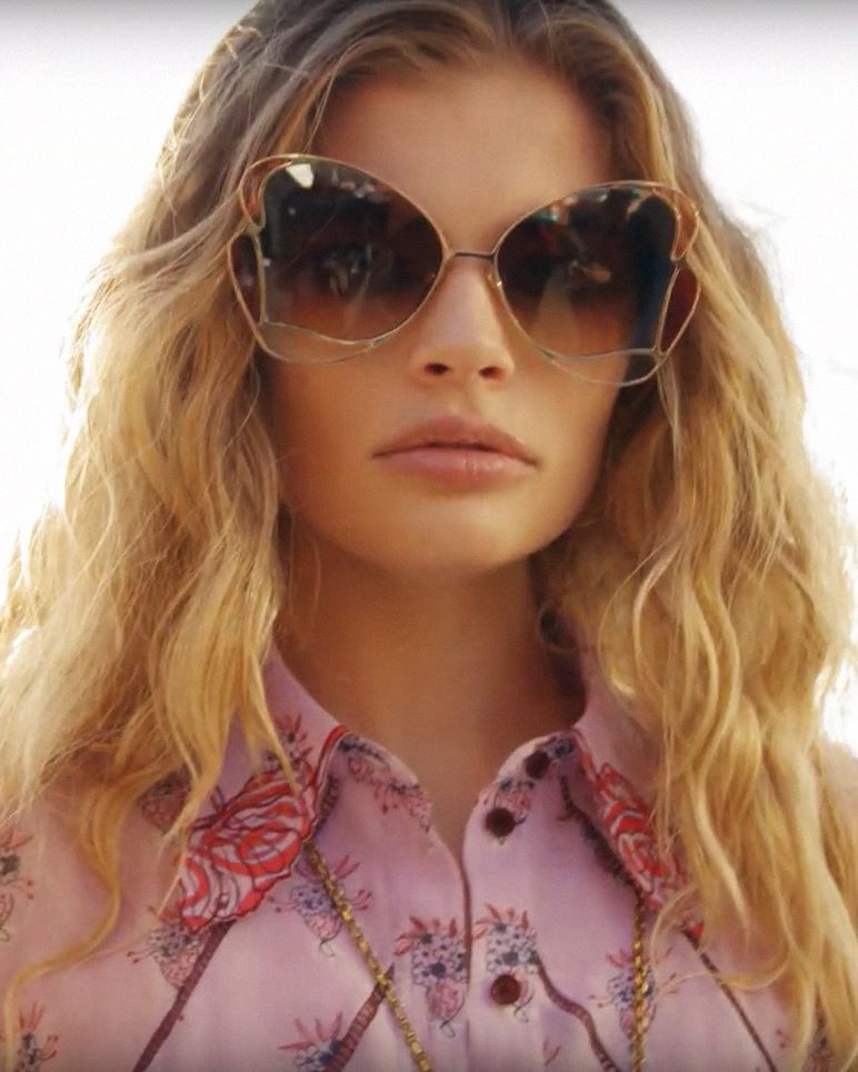 Rachel Connor featured in  the Chloe Eyewear advertisement for Spring/Summer 2021