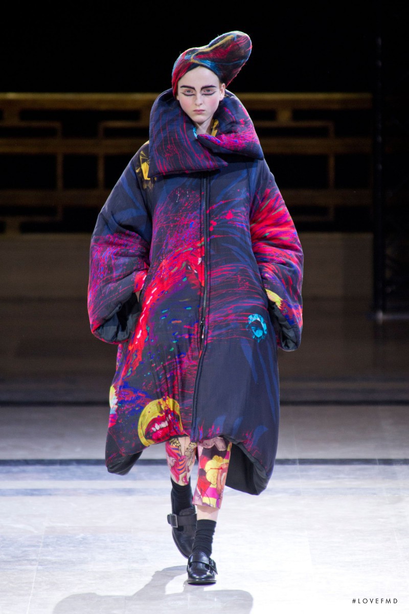 Madison Stubbington featured in  the Yohji Yamamoto fashion show for Autumn/Winter 2014