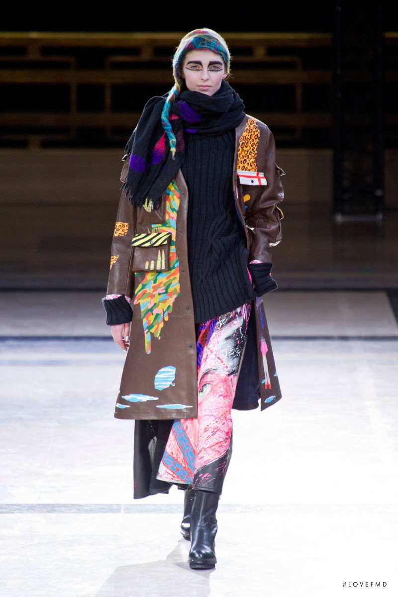 Anastasia Lagune featured in  the Yohji Yamamoto fashion show for Autumn/Winter 2014