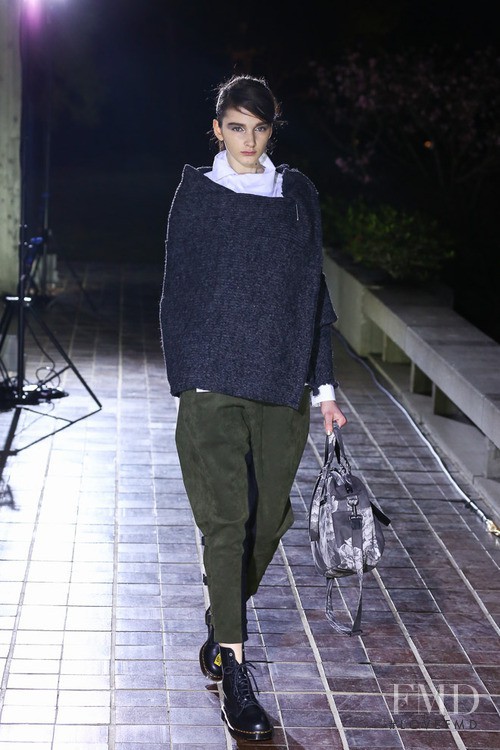 Mara Jankovic featured in  the Y\'s by Yohji Yamamoto fashion show for Autumn/Winter 2014