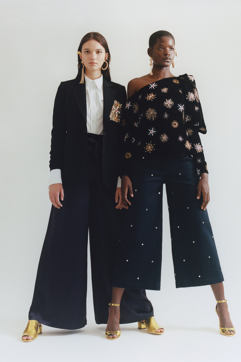 Mouna Fadiga featured in  the Osman by Osman Yousefzada lookbook for Resort 2018