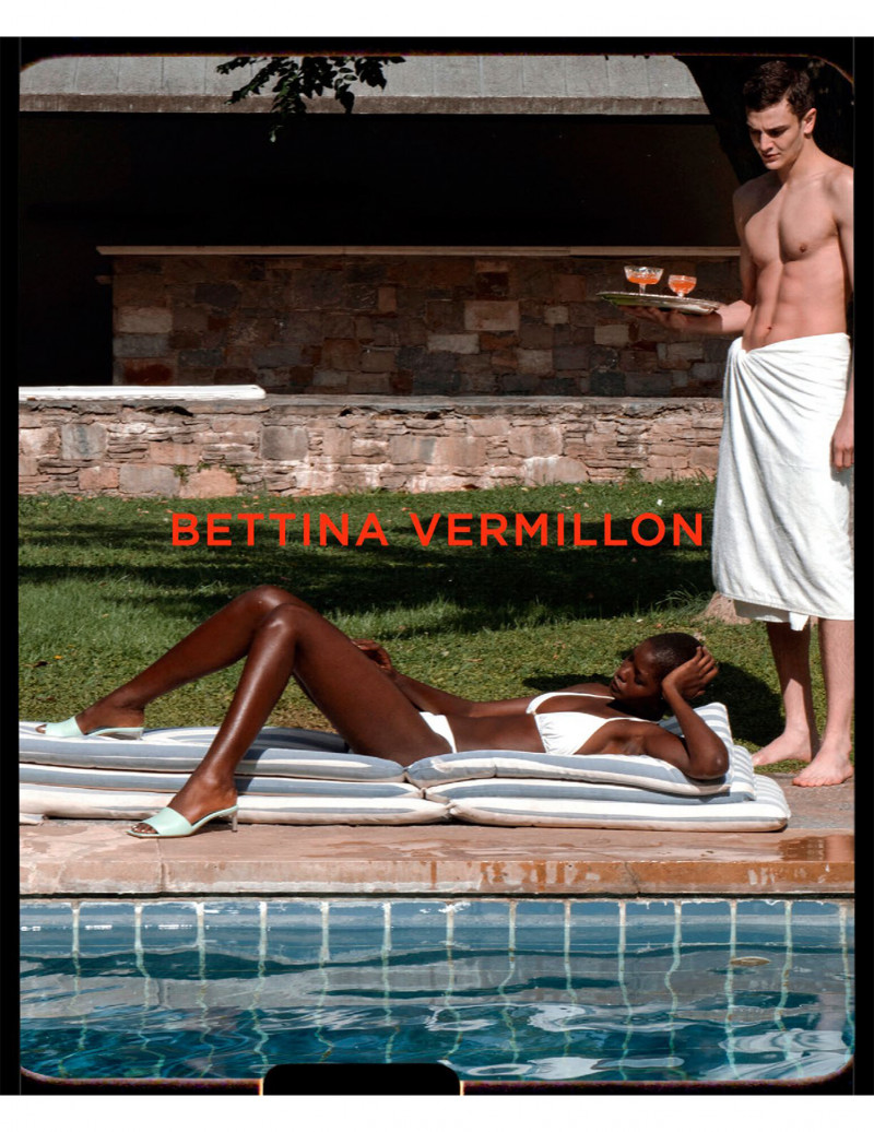 Mouna Fadiga featured in  the Bettina Vermillon advertisement for Spring/Summer 2021