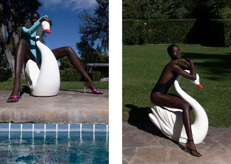 Mouna Fadiga featured in  the Bettina Vermillon advertisement for Spring/Summer 2021