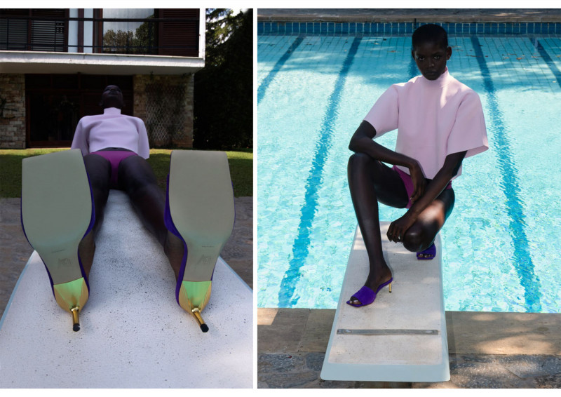 Mouna Fadiga featured in  the Bettina Vermillon advertisement for Spring/Summer 2021