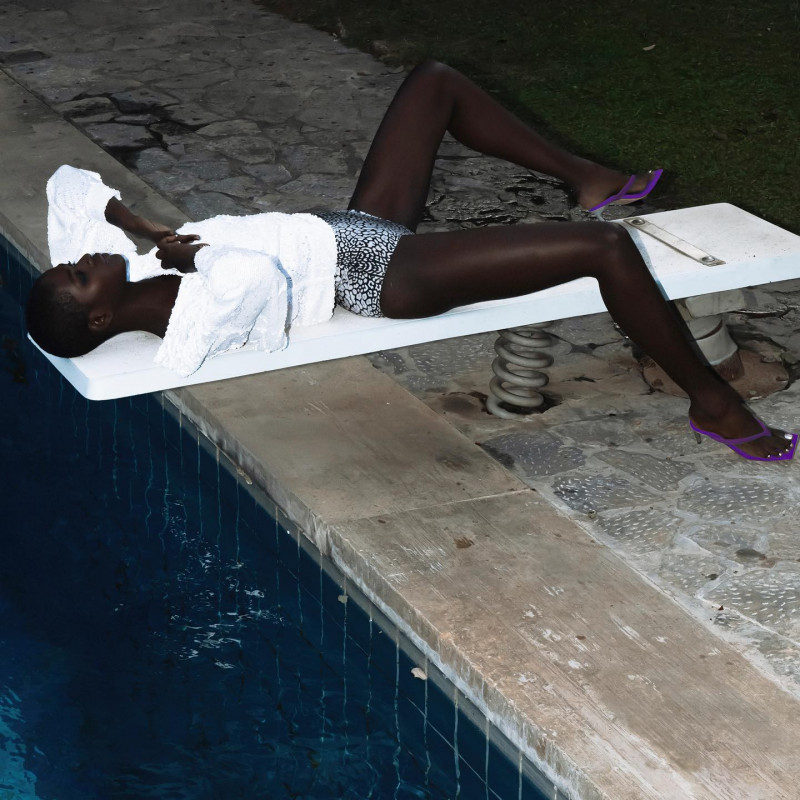 Mouna Fadiga featured in  the Bettina Vermillon advertisement for Spring/Summer 2021