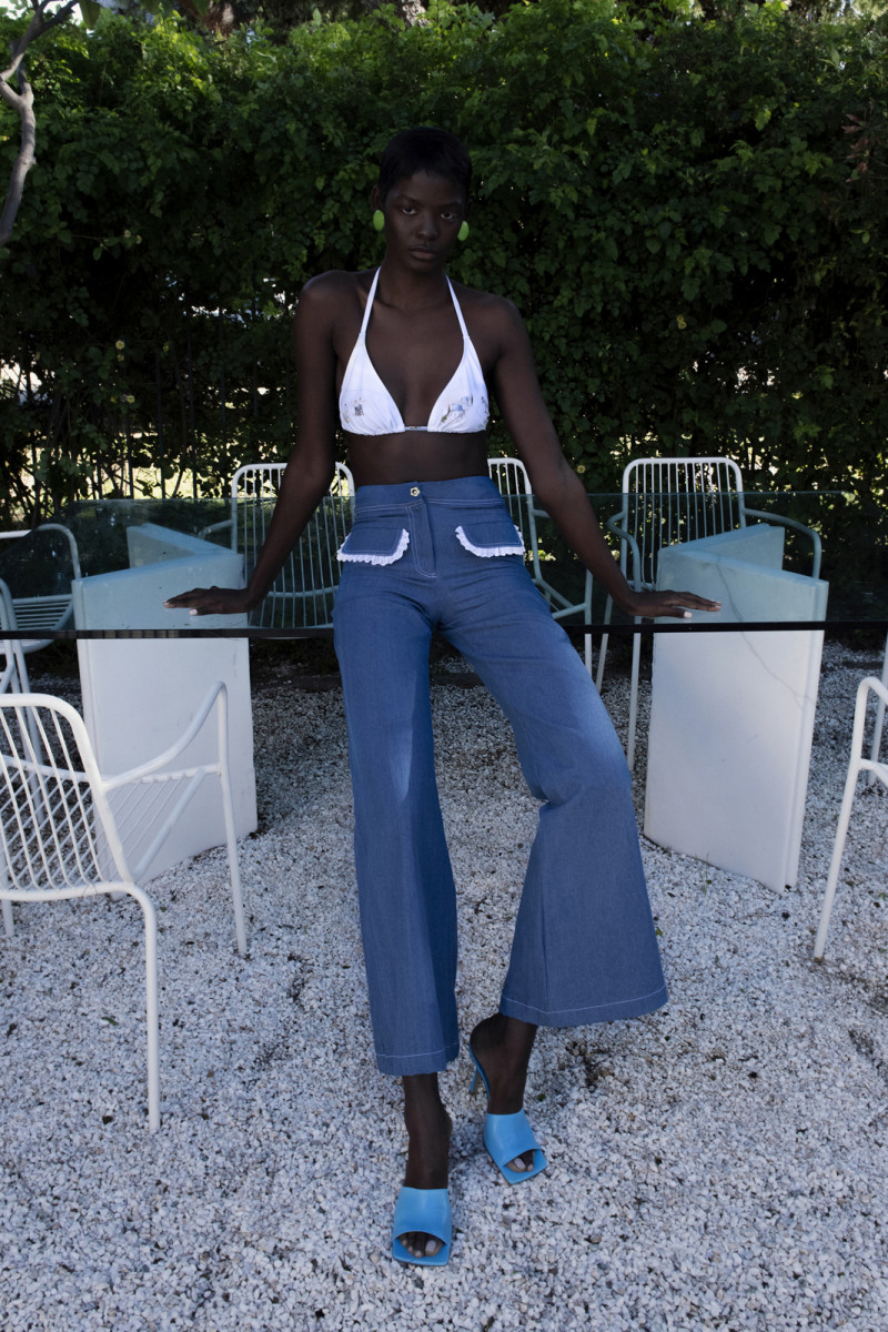 Mouna Fadiga featured in  the Stefania Vaidani lookbook for Spring/Summer 2021