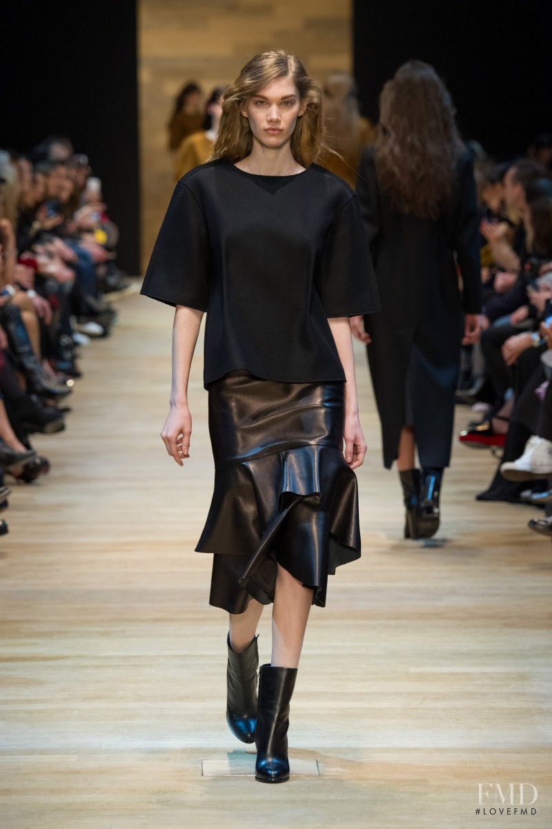 Irina Nikolaeva featured in  the Guy Laroche fashion show for Autumn/Winter 2014