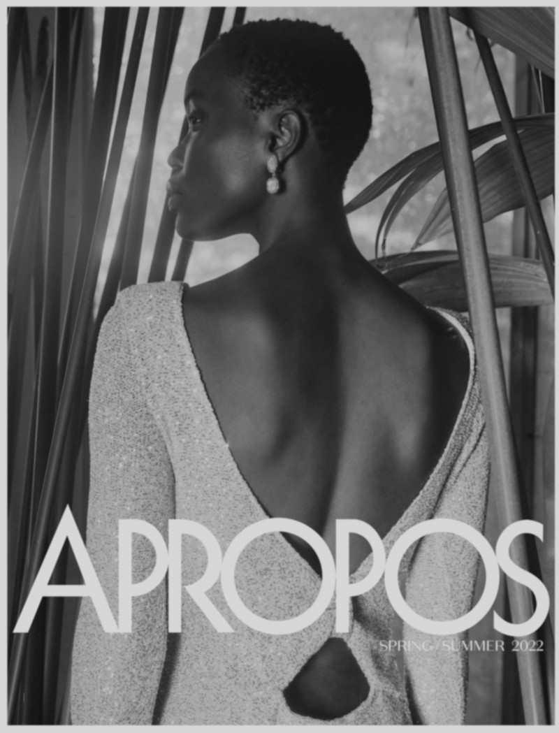 Mouna Fadiga featured in  the Apropos advertisement for Spring/Summer 2022