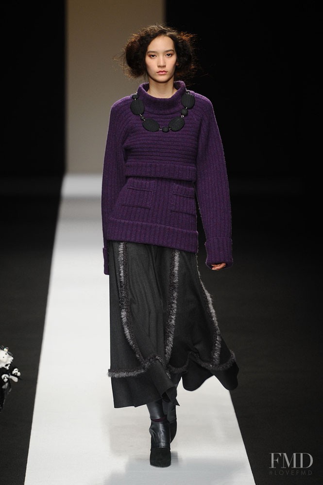 Mona Matsuoka featured in  the Tae Ashida fashion show for Autumn/Winter 2014