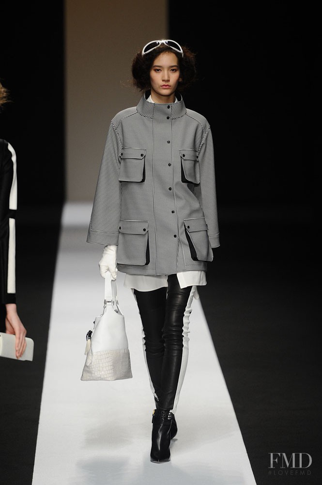 Mona Matsuoka featured in  the Tae Ashida fashion show for Autumn/Winter 2014