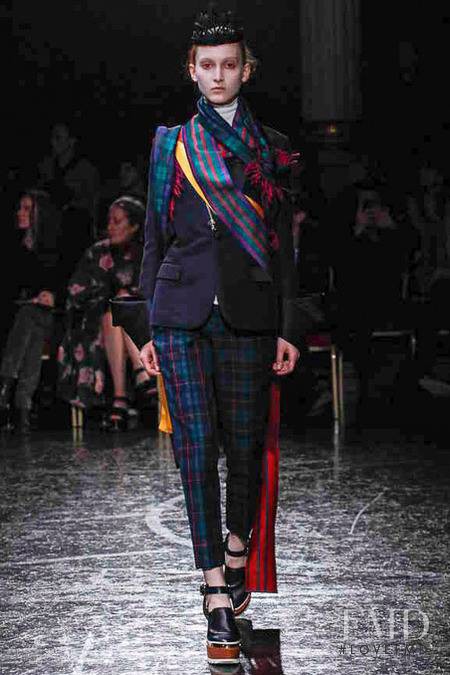 Nika Cole featured in  the Undercover Cold Blood fashion show for Autumn/Winter 2014