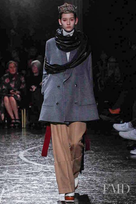 Mona Matsuoka featured in  the Undercover Cold Blood fashion show for Autumn/Winter 2014