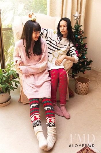 Mona Matsuoka featured in  the Tsumori Chisato Sleep catalogue for Autumn/Winter 2013
