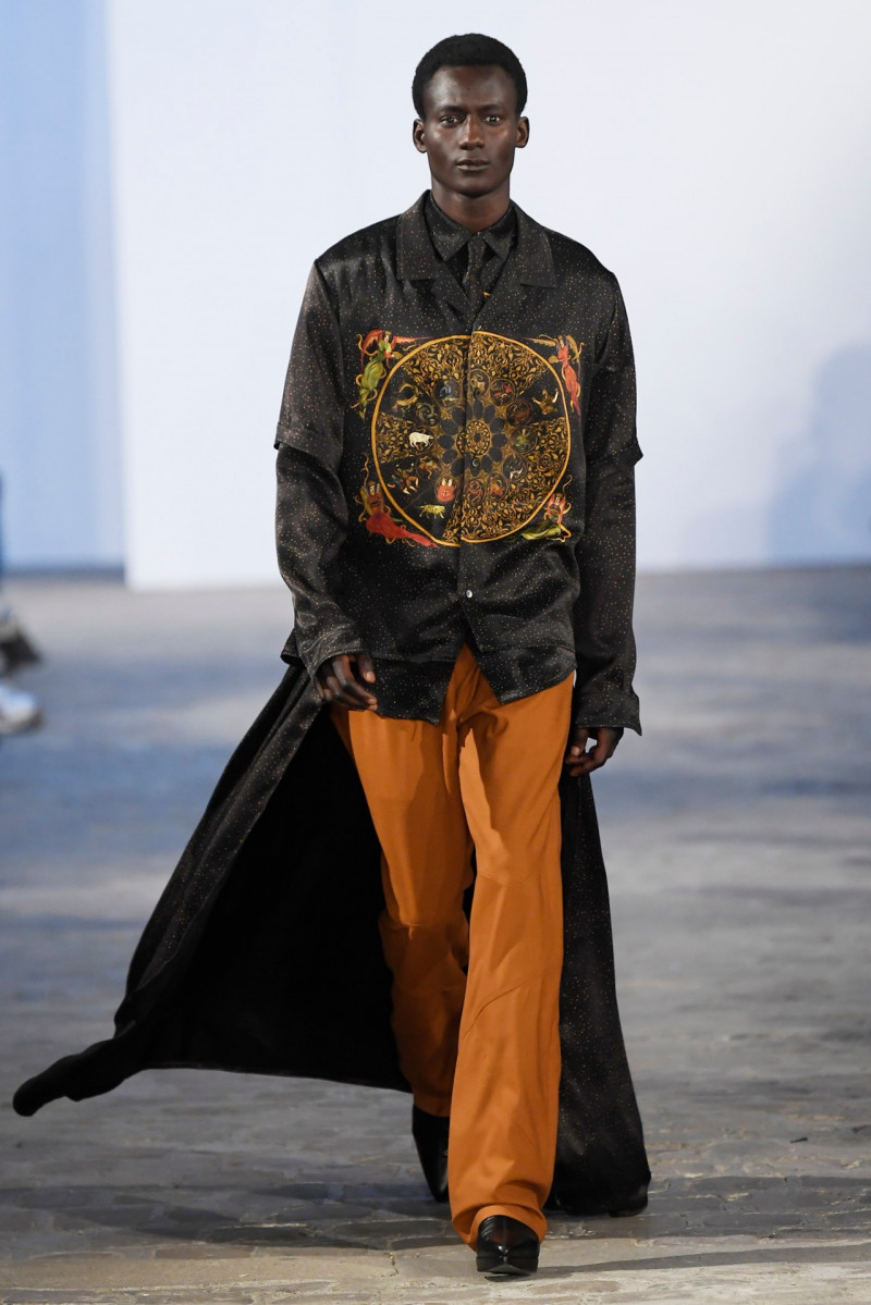 Mouhamed Ndiaye featured in  the GmbH fashion show for Autumn/Winter 2020