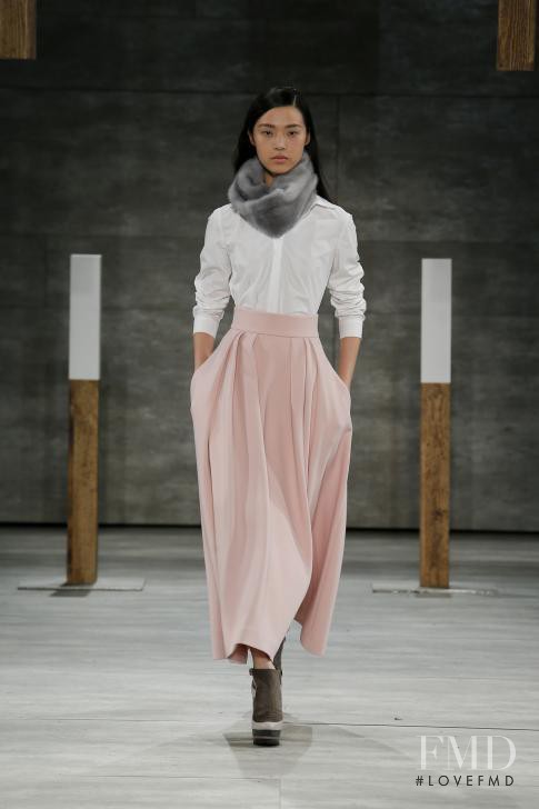 Tian Yi featured in  the ADEAM fashion show for Autumn/Winter 2014