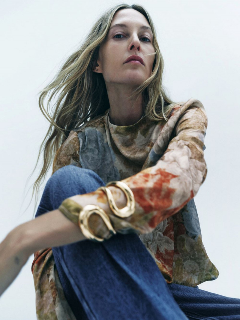 Liisa Winkler featured in  the Zara lookbook for Autumn/Winter 2023