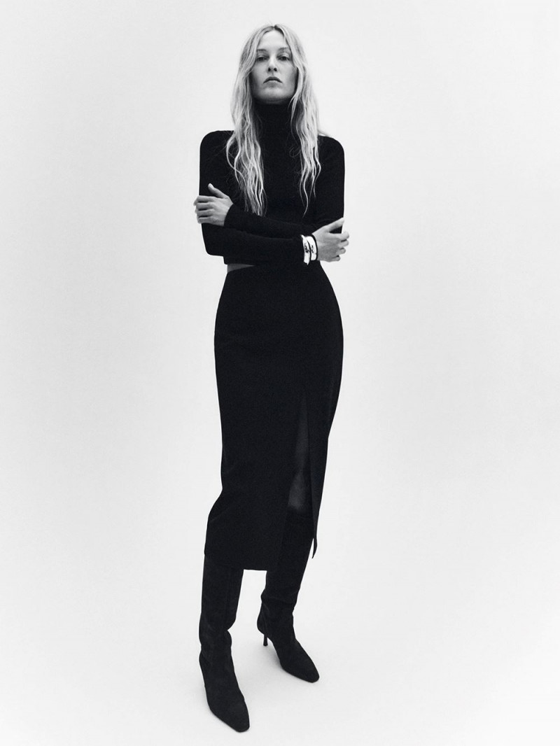 Liisa Winkler featured in  the Zara lookbook for Autumn/Winter 2023