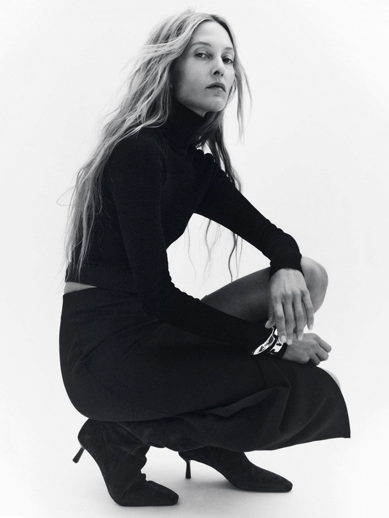 Liisa Winkler featured in  the Zara lookbook for Autumn/Winter 2023