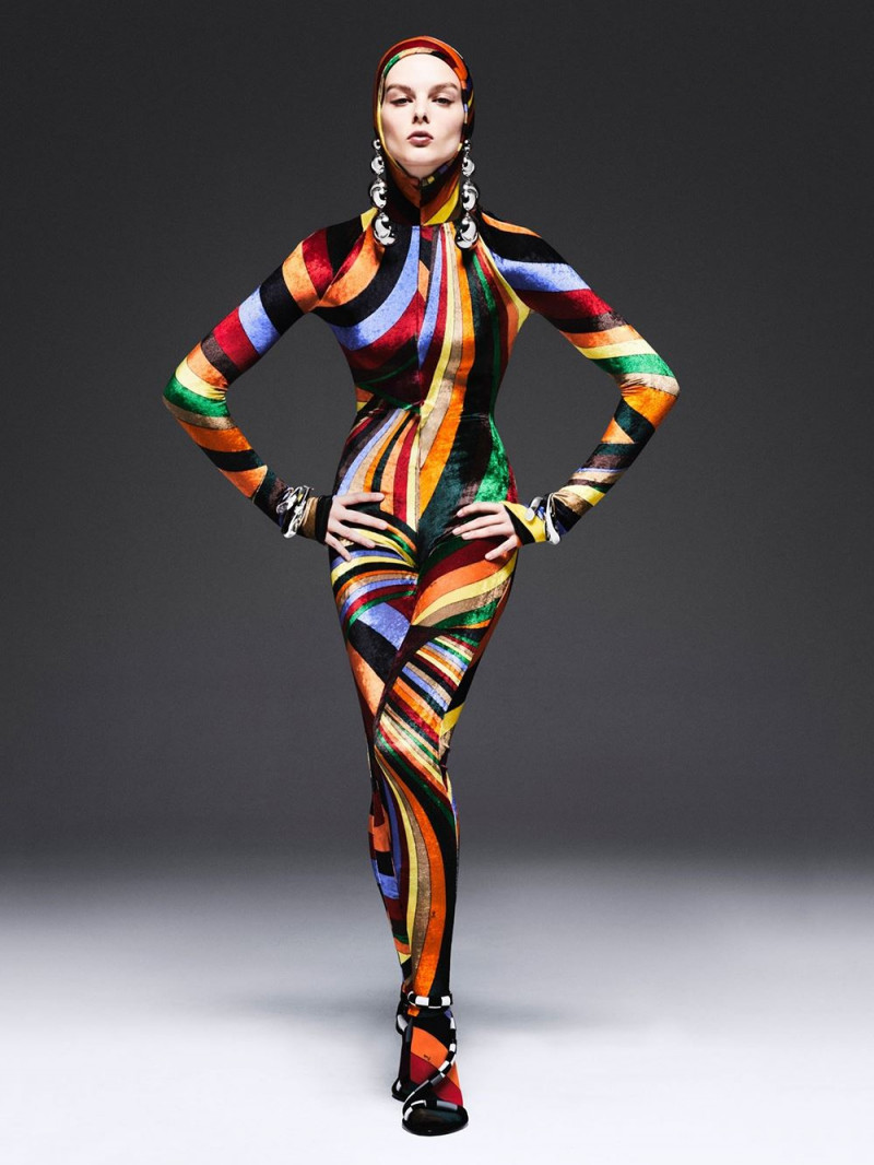 Aylah Peterson featured in  the Pucci Supernova advertisement for Autumn/Winter 2023