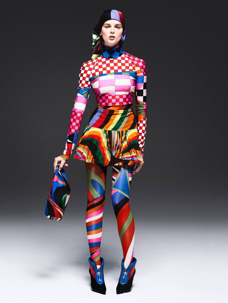 Aylah Peterson featured in  the Pucci Supernova advertisement for Autumn/Winter 2023