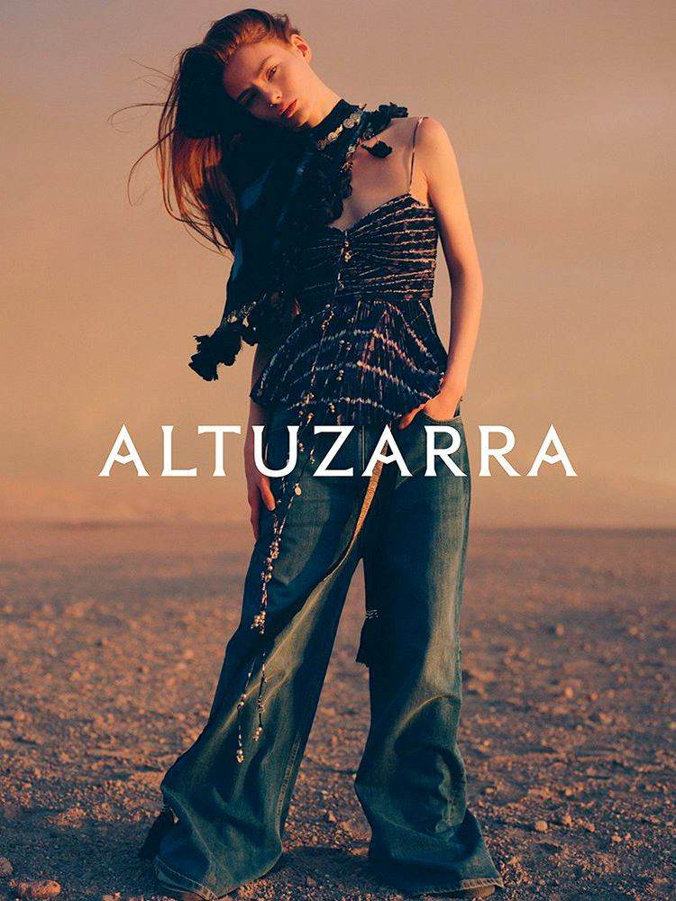 Alyda Grace Carder featured in  the Altuzarra lookbook for Spring 2024