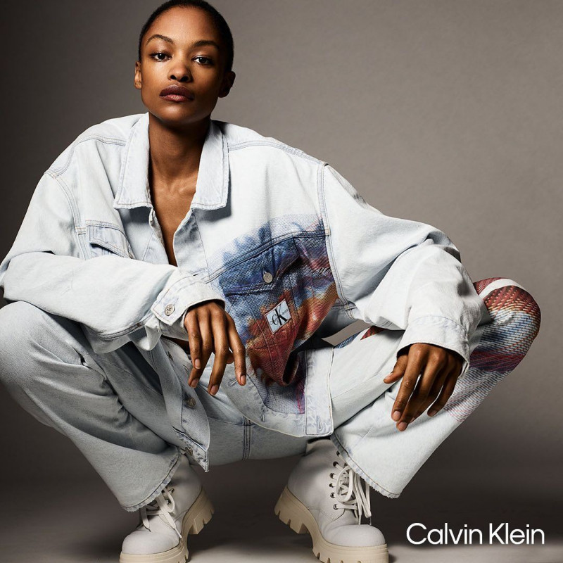 Adele Ruboneka featured in  the Calvin Klein advertisement for Spring 2023