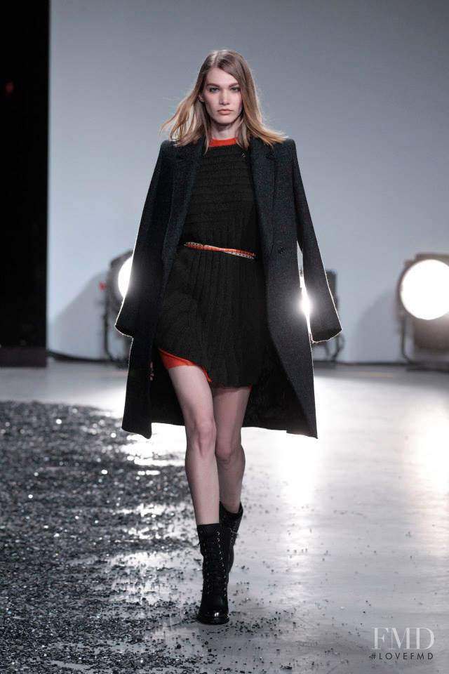 Irina Nikolaeva featured in  the Zadig & Voltaire fashion show for Autumn/Winter 2014