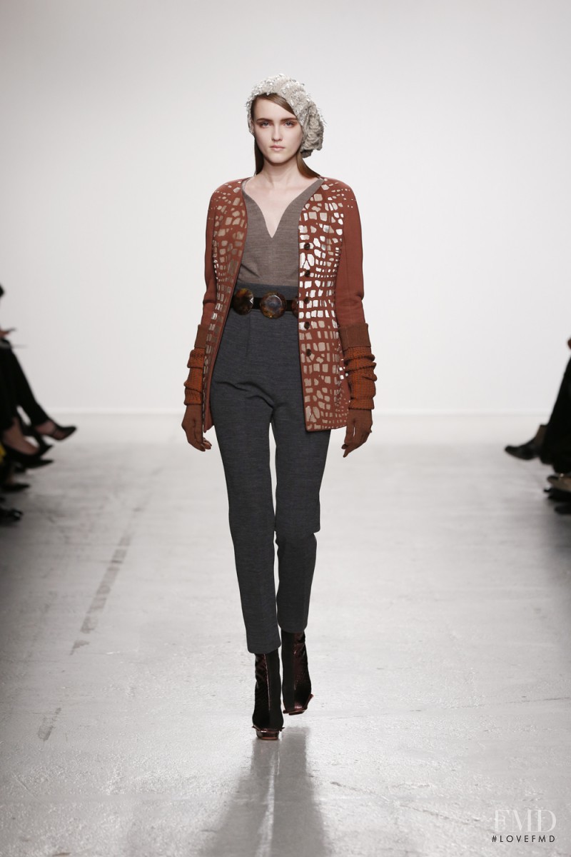 Jane Grybennikova featured in  the John Galliano fashion show for Autumn/Winter 2014