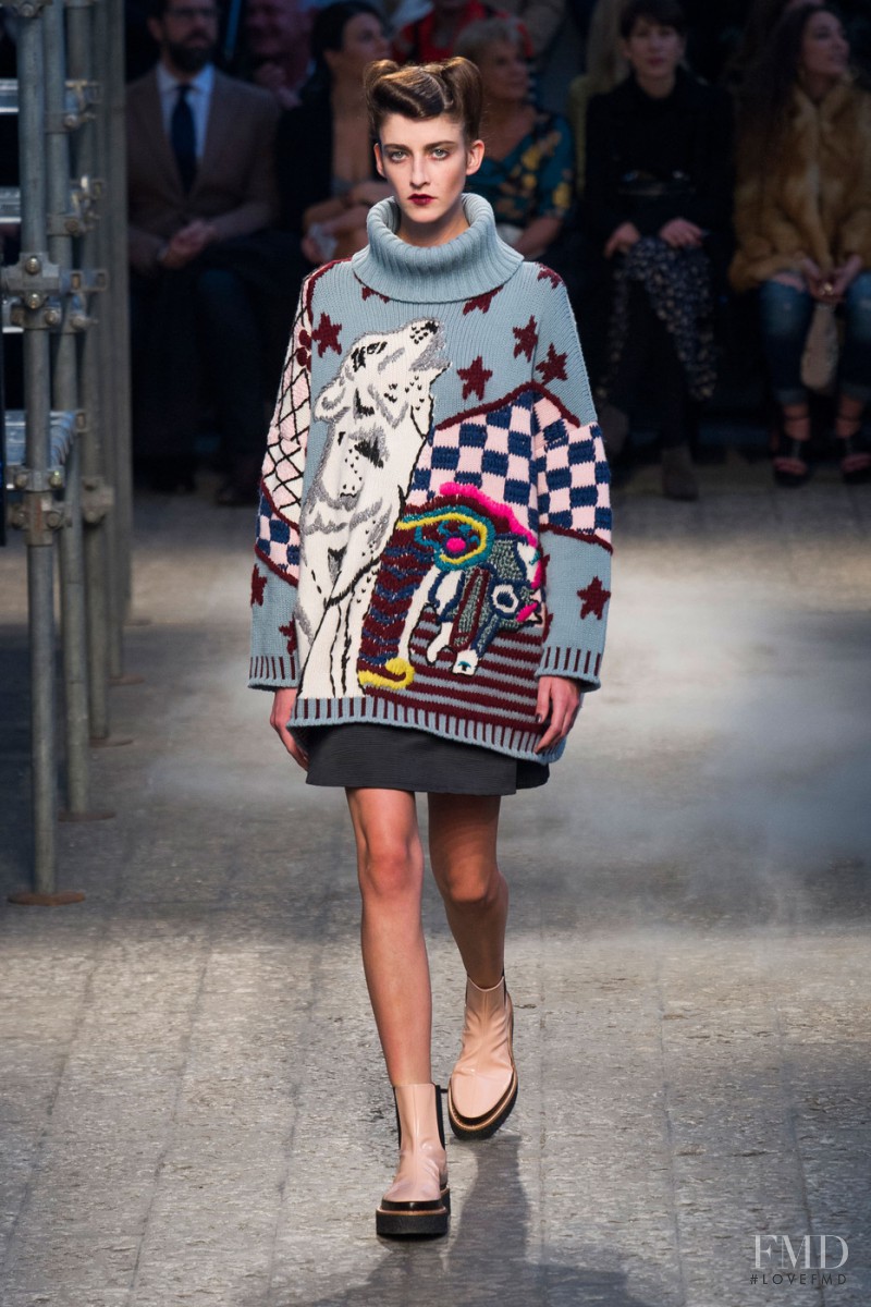 Cristina Herrmann featured in  the Antonio Marras fashion show for Autumn/Winter 2014