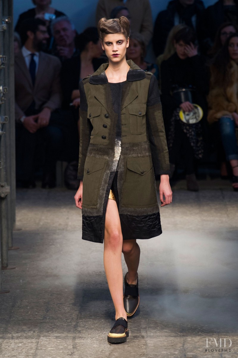 Antonina Petkovic featured in  the Antonio Marras fashion show for Autumn/Winter 2014