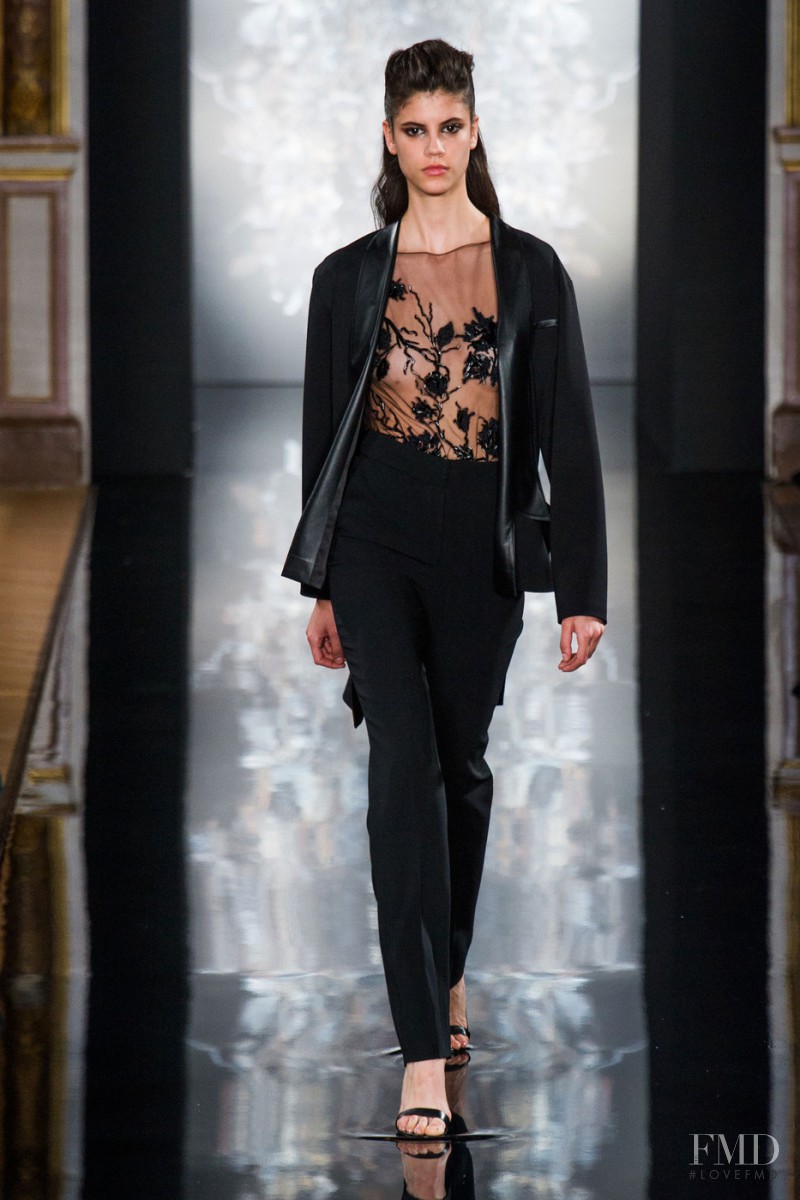 Antonina Petkovic featured in  the Valentin Yudashkin fashion show for Autumn/Winter 2014