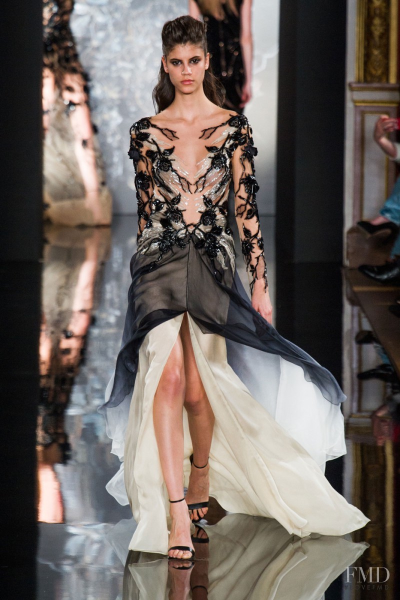 Antonina Petkovic featured in  the Valentin Yudashkin fashion show for Autumn/Winter 2014