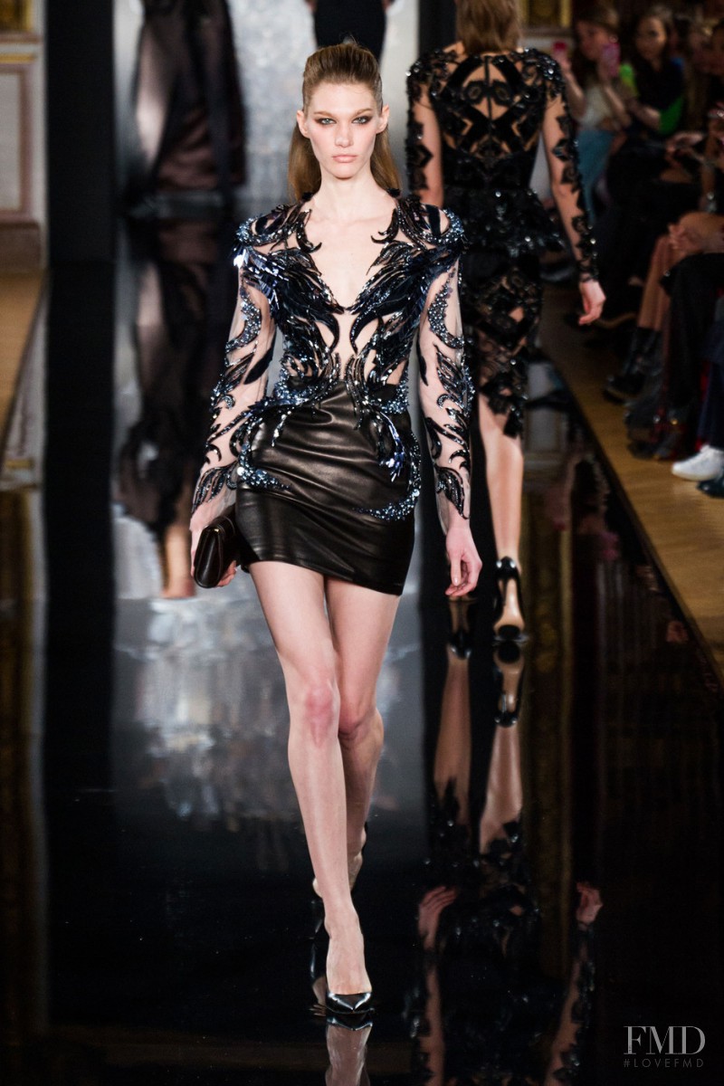 Irina Nikolaeva featured in  the Valentin Yudashkin fashion show for Autumn/Winter 2014