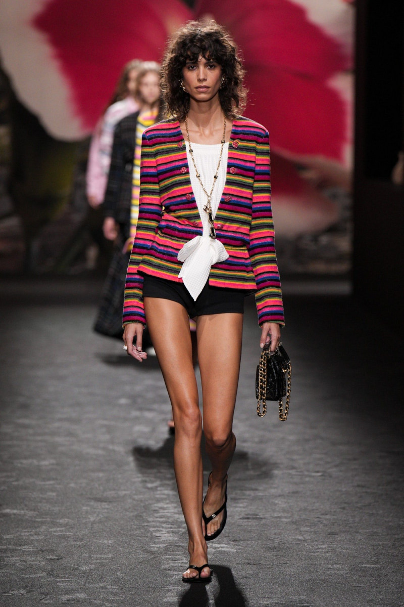 Mica Arganaraz featured in  the Chanel fashion show for Spring/Summer 2024