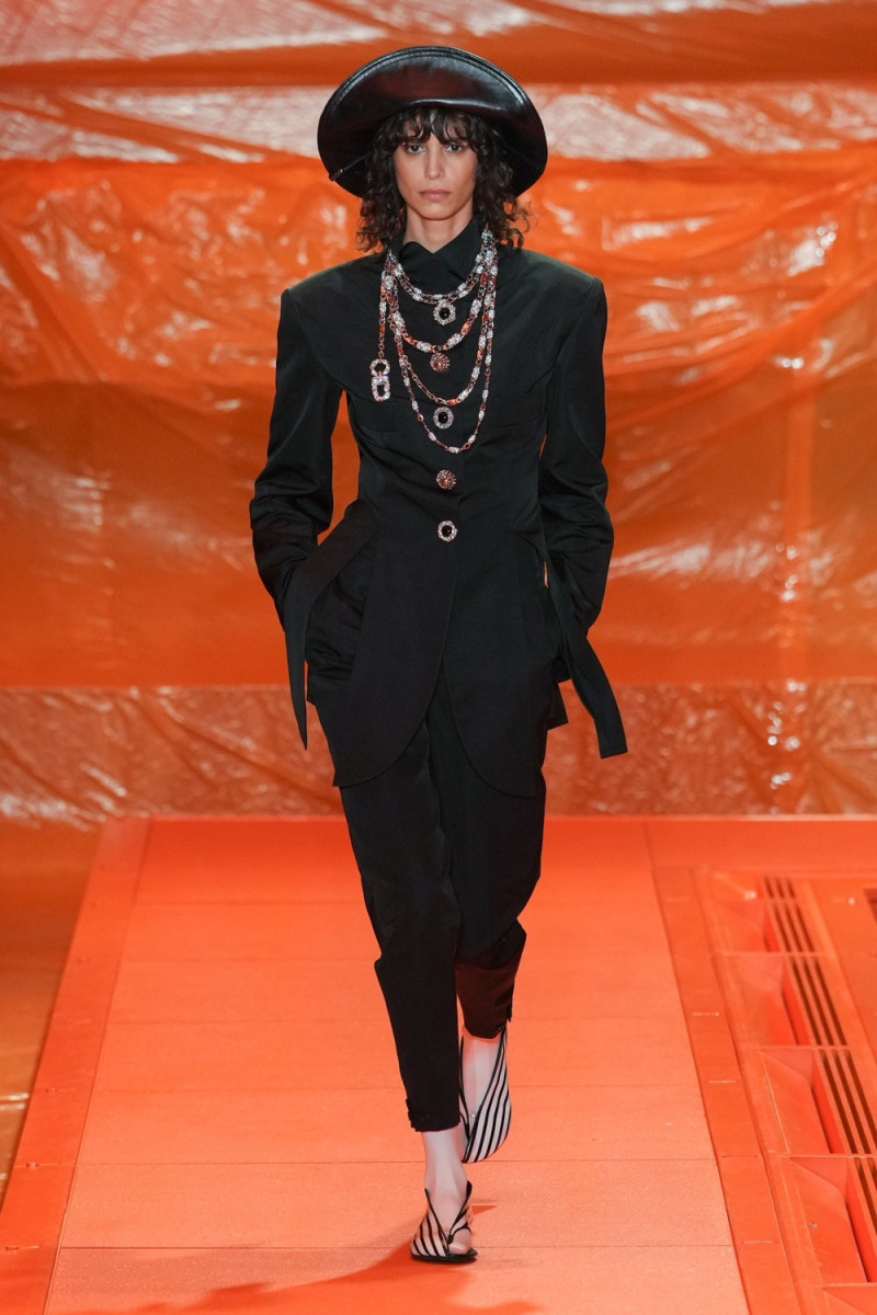 Mica Arganaraz featured in  the Louis Vuitton fashion show for Spring/Summer 2024