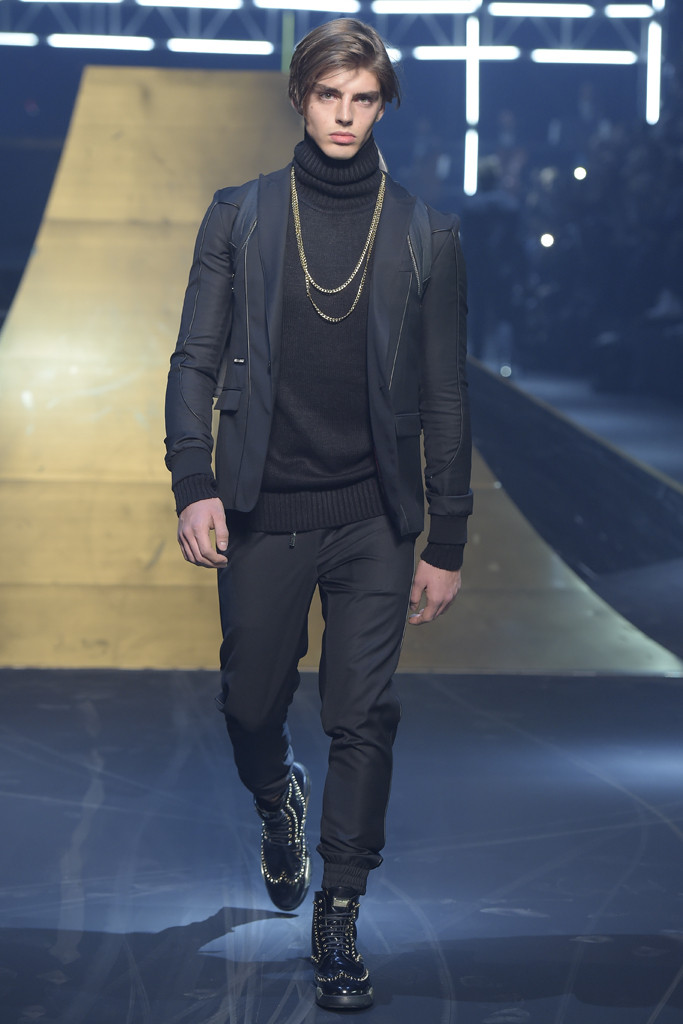 Daan van der Deen featured in  the Philipp Plein fashion show for Autumn/Winter 2016