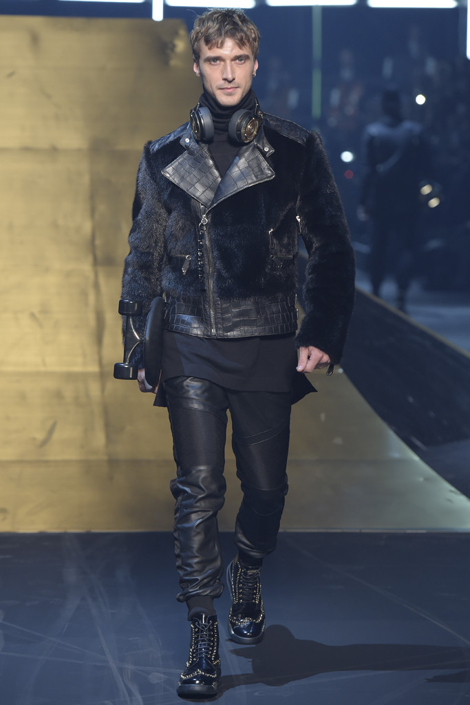 Clement Chabernaud featured in  the Philipp Plein fashion show for Autumn/Winter 2016