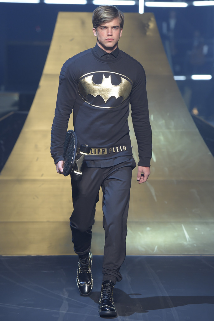 River Viiperi featured in  the Philipp Plein fashion show for Autumn/Winter 2016