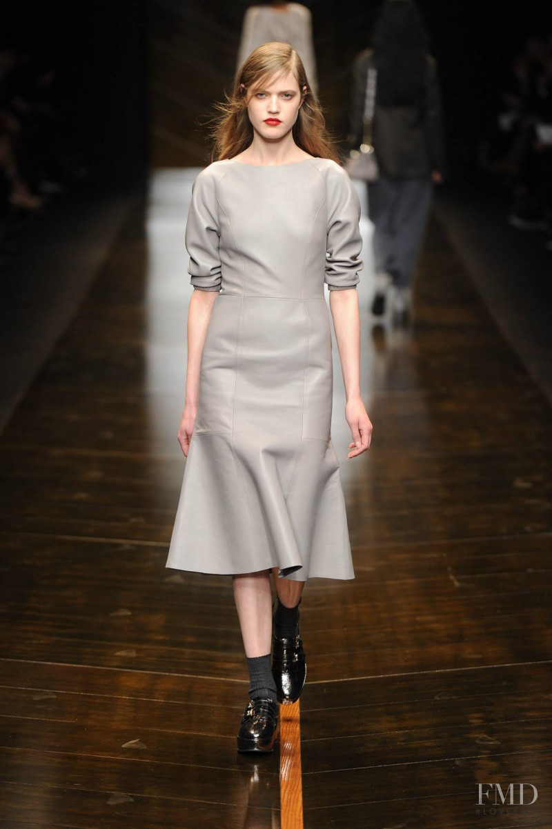 Milana Kruz featured in  the Trussardi fashion show for Autumn/Winter 2014