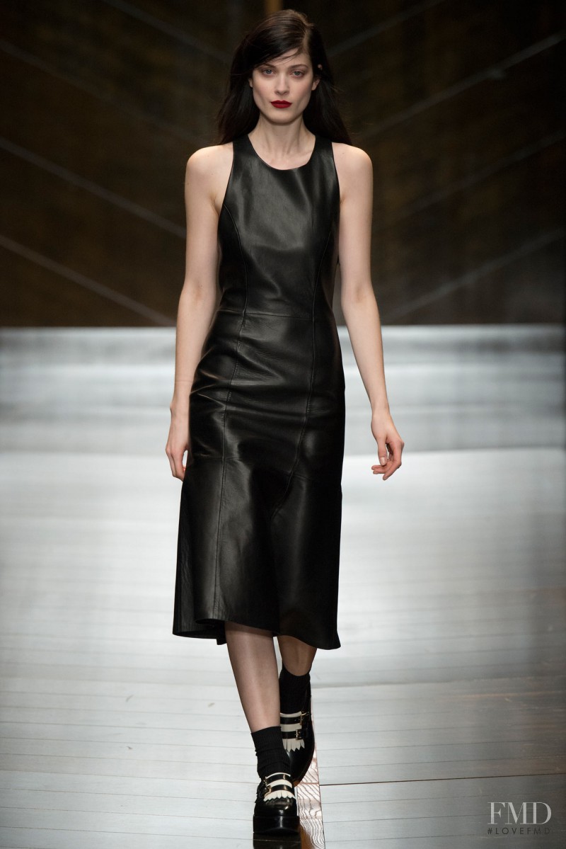 Larissa Hofmann featured in  the Trussardi fashion show for Autumn/Winter 2014