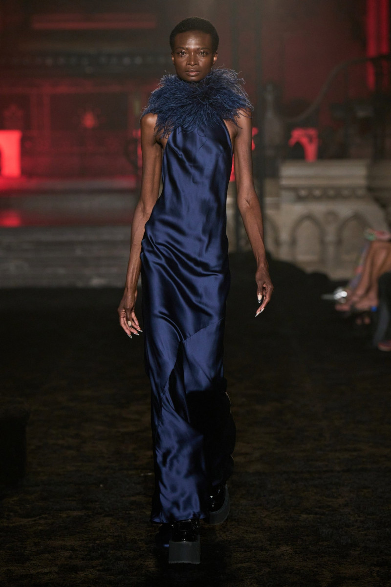 Debra Shaw featured in  the Christian Cowan fashion show for Spring/Summer 2024