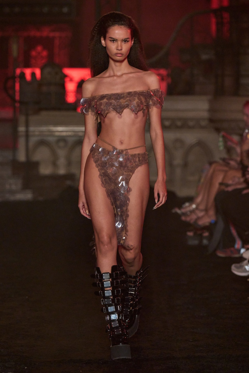 Thalita Gomes featured in  the Christian Cowan fashion show for Spring/Summer 2024