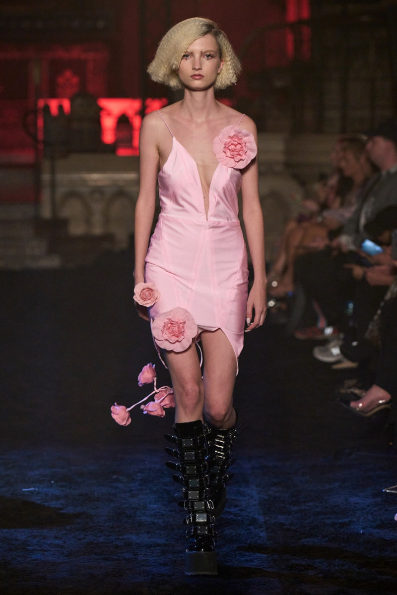 Kristin Soley Drab featured in  the Christian Cowan fashion show for Spring/Summer 2024