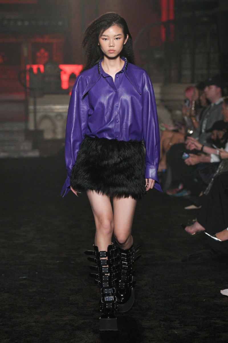 Wai Ki Chan featured in  the Christian Cowan fashion show for Spring/Summer 2024