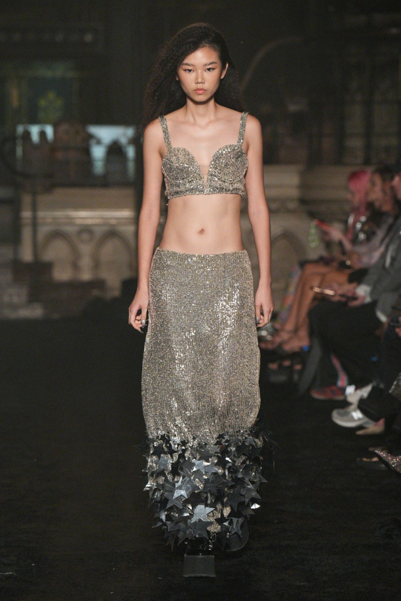 Wai Ki Chan featured in  the Christian Cowan fashion show for Spring/Summer 2024